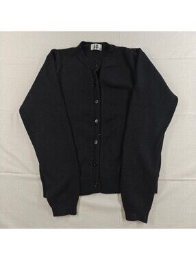 Jon & Anna Black Button-Up Cardigan Sweater Size Medium